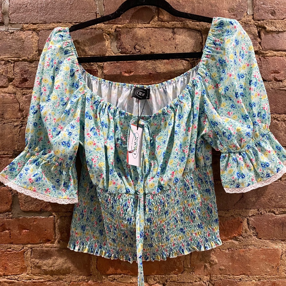 Off the Shoulder Floral Top